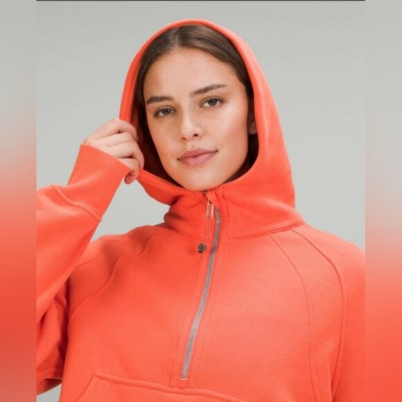 Lululemon Scuba Oversized HalfZip HoodieWarm Coral size ML - Picture 4 of 12